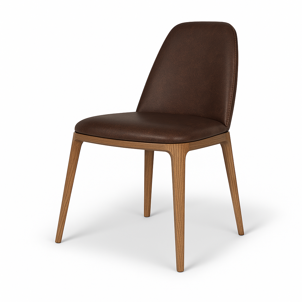 Stuhl aus Naturleder | Modell VIVI NA