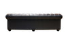 Chesterfield Sofa aus Leder mit Holzbeinen | Modell GYMA G
